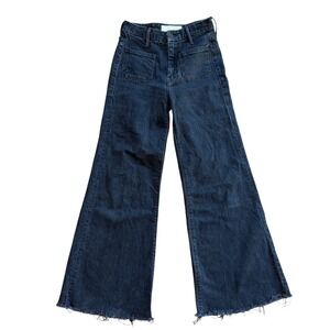 MOTHER Dark Blue Ankle & Cropped Jeans